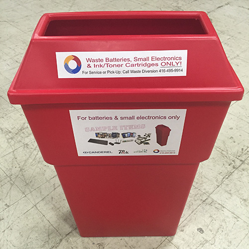picture of our red bin delivered to you